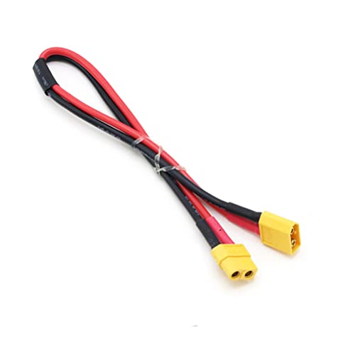 LINSYRC 1 Stück XT60 Verlängerungskabel XT60 Männlich auf Buchse Stecker Adapter mit 50CM 12AWG Silikondraht für RC Lipo Akku von LINSYRC