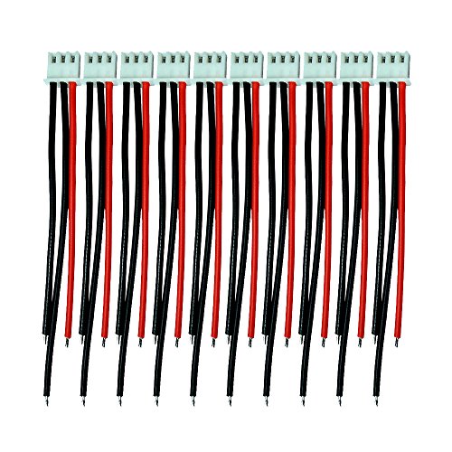 LINSYRC 10 Stücke 2S 3-Pin JST-XH Balancer Kabel Ausgleichsstecker Verlängerungs Kabel 15CM 22AWG für RC-Batterie (2S) von LINSYRC