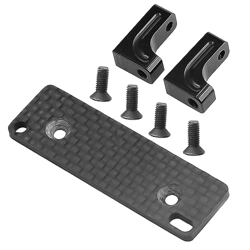 LINSYRC 1Satz RC Servo-Halterung Aluminiumlegierung Servohalterung für 1/10 Scale Axial Wraith Capra 90048 RR10 RC Crawler Car von LINSYRC