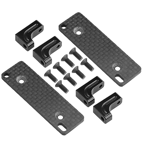 LINSYRC 2-Sätze RC Servo Halterung Aluminiumlegierung Servohalterung für 1/10 Scale Axial Wraith Capra 90048 RR10 RC Crawler Car von LINSYRC