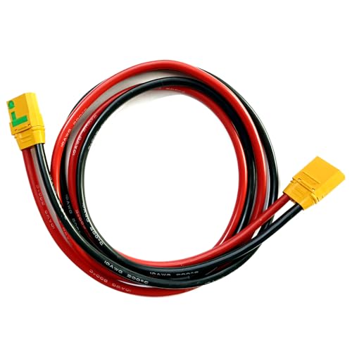 LINSYRC 1 Stück XT90-S Anti-Spark Buchse auf XT90H Männlich Stecker Adapter Kabel Verlängerungs 100CM 10AWG für RC Modellfahrzeug Flugzeugmodell von LINSYRC