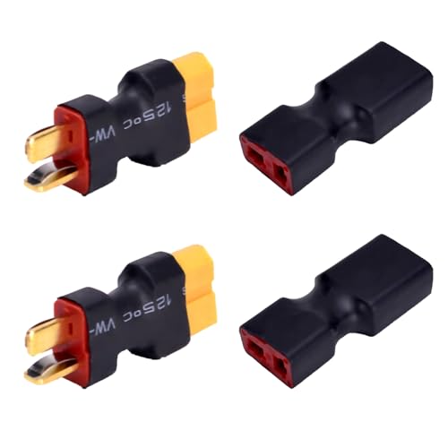 LinsyRC 2 Paar XT60 auf Deans T-Stecker Stecker RC Stecker Buchse Adapter für RC Auto Flugzeug Lipo Batterie ESC LinsyRC 2 Paar XT60 auf Deans T-Stecker Stecker RC Stecker Buchse Adapter für RC Auto Flugzeug Lipo Batterie ESC von LINSYRC