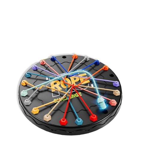 LINTRA Brainy Knots Spiel, Puzzle Rope Untangling Game, Challenge Logik Spiele, Board Brain Knots Spiel, Partyspiel fur Kinder Ab 3 Jahren, 2 Bis 4 Familienmitglieder von LINTRA