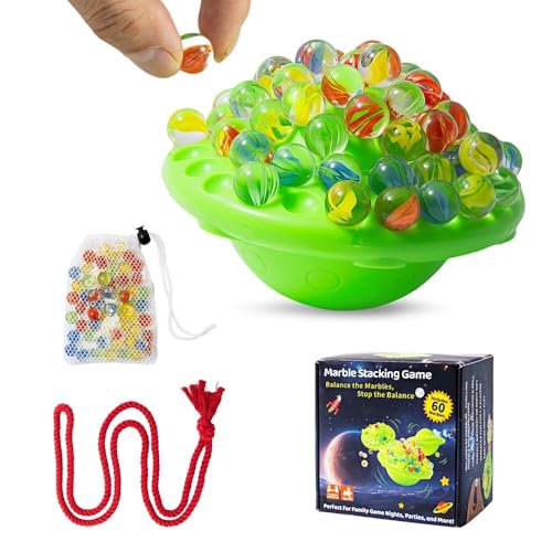 LINTRA Logik Spiele, Interessant Balancespiel, Activity Spiel für Partys, mit 60 Bunten Kugeln, Gesellschaftsspiele ab 3 Jahre, für Denkspiel 1-4 Personen zum Spielen von LINTRA