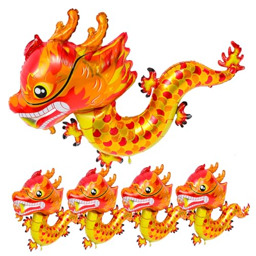 LIOOBO 1-5 Stücke Drachenballons Aus Aluminiumfolie – Chinesische Drachen-Deko Für Neujahrsfeiern Und Kindergeburtstage Perfekte Party Accessoires Für Festliche Anlässe LIOOBO 1-5 Stücke Drachenballons Aus Aluminiumfolie – Chinesische Drachen-Deko Für Neujahrsfeiern Und Kindergeburtstage Perfekte Party Accessoires Für Festliche Anlässe von LIOOBO
