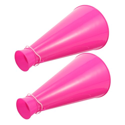 LIOOBO 1 Paar jubelndes Horn Trompeten Partyhörner Krachmacher jubelnde Megafone Megaphon Jubel-Megaphone Tragbares Hornspielzeug aus Kunststoff Plastik Rosig LIOOBO 1 Paar jubelndes Horn Trompeten Partyhörner Krachmacher jubelnde Megafone Megaphon Jubel-Megaphone Tragbares Hornspielzeug aus Kunststoff Plastik Rosig von LIOOBO
