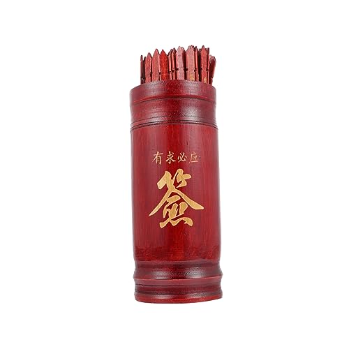 LIOOBO 1 Satz Buddhistisches Wahrsage Set Einzigartiger Divinationsspiel Eimer für Zuhause Stäbe und Buch Kompakt und Tragbar für Freizeit und Besondere Anlässe LIOOBO 1 Satz Buddhistisches Wahrsage Set Einzigartiger Divinationsspiel Eimer für Zuhause Stäbe und Buch Kompakt und Tragbar für Freizeit und Besondere Anlässe von LIOOBO