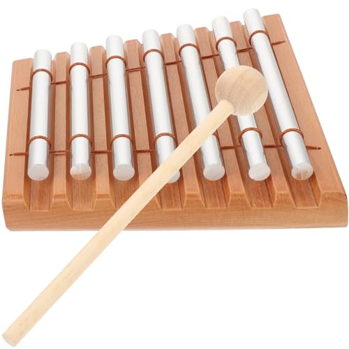LIOOBO 1 Satz Chime mit Schlägel Musikinstrument für Holzbasis und Metallrohre Lehrspielzeug für Klassenzimmer Meditation und Musikförderung LIOOBO 1 Satz Chime mit Schlägel Musikinstrument für Holzbasis und Metallrohre Lehrspielzeug für Klassenzimmer Meditation und Musikförderung von LIOOBO