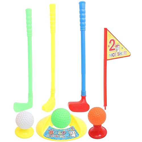 LIOOBO Golfspielzeug Satz für Kleinkinder Pädagogisches Indoor und Outdoor Golfspielzeug Kunststoff Golf Satz mit Bällen für Eltern Kind Spiele Sportspielzeug für Vorschulkinder von LIOOBO