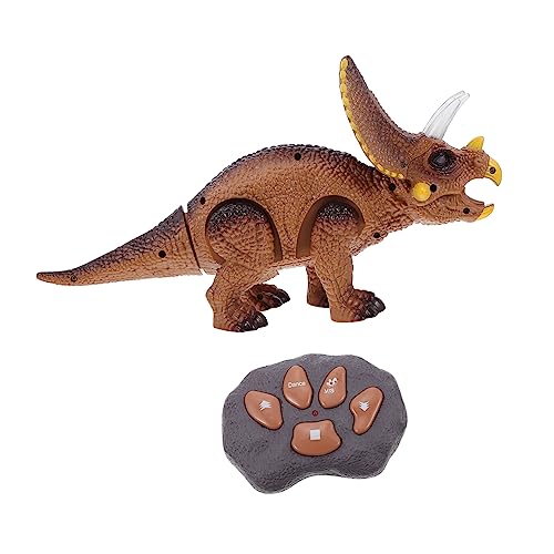 LIOOBO 1 Satz Fernbedienbares Dinosaurier Elektrischer Triceratops mit Licht und Musik Interaktives für für Geburtstage und Sicher und Kreativ von LIOOBO