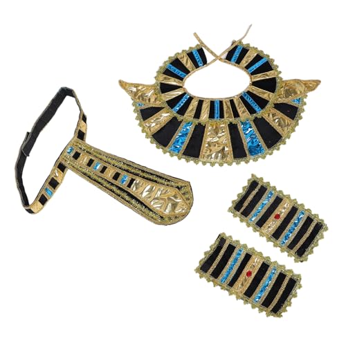 LIOOBO 1 Satz Goldene Kopfbedeckung Gürtel und Handgelenk Armbänder für Halloween Rollenspiele und Bühnenaufführungen Hochwertiges Partyzubehör LIOOBO 1 Satz Goldene Kopfbedeckung Gürtel und Handgelenk Armbänder für Halloween Rollenspiele und Bühnenaufführungen Hochwertiges Partyzubehör von LIOOBO