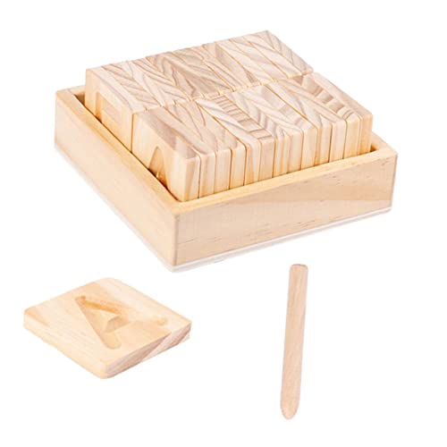 LIOOBO 1 Satz Holz Alphabet Lernspielzeug Set Doppelseitiges Übungsbrett für Buchstabenerkennung und Schreibfähigkeiten Pädagogisches für Vorschulkinder und Kleinkinder LIOOBO 1 Satz Holz Alphabet Lernspielzeug Set Doppelseitiges Übungsbrett für Buchstabenerkennung und Schreibfähigkeiten Pädagogisches für Vorschulkinder und Kleinkinder von LIOOBO