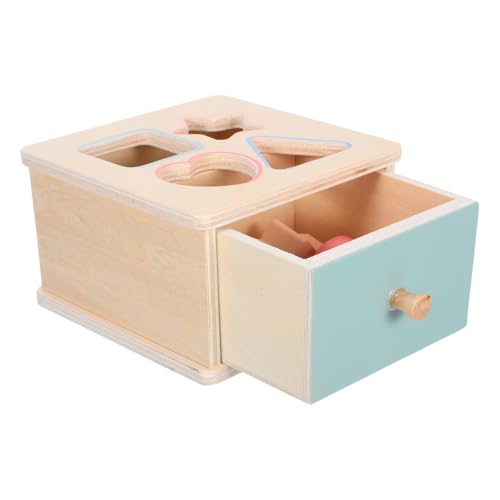 LIOOBO 1 Satz Holzspielzeug für Frühkindliche Bildung Formen und Farben Matching Puzzle für Junge Mädchen und Kleinkinder Sicheres Lernspielzeug von LIOOBO