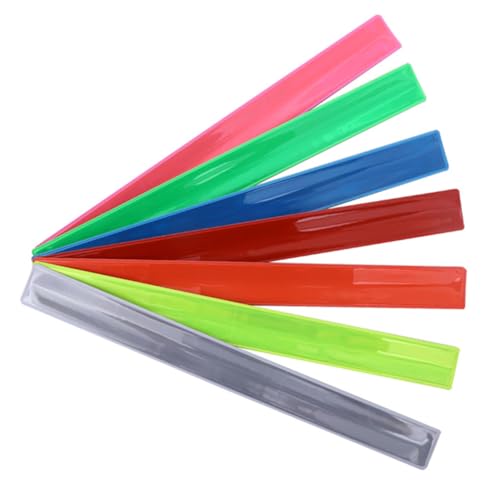 LIOOBO 1 Satz Leuchtendes Armband Armreif Schlagarmband Für Kinderpartys Armbänder Klappring Schlagarmband Party-clap-ring Pvc Zufällige Farbe 7 Stück von LIOOBO