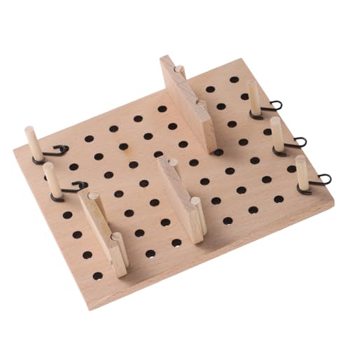 LIOOBO 1 Satz Miniatur Holz Pegboard Regal Set für Puppenhaus Wandmontierter Organizer mit Haken für Kreative DIY Dekoration und Platzsparende Aufbewahrung LIOOBO 1 Satz Miniatur Holz Pegboard Regal Set für Puppenhaus Wandmontierter Organizer mit Haken für Kreative DIY Dekoration und Platzsparende Aufbewahrung von LIOOBO