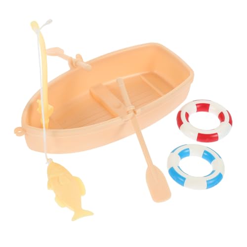 LIOOBO 1 Satz Miniaturisierte Fishing Boat Deko Simulierte Boot Statue mit Schwimmring für Puppenhaus Wasserspielzeug für Pool und Miniaturmöbel Dekoration LIOOBO 1 Satz Miniaturisierte Fishing Boat Deko Simulierte Boot Statue mit Schwimmring für Puppenhaus Wasserspielzeug für Pool und Miniaturmöbel Dekoration von LIOOBO