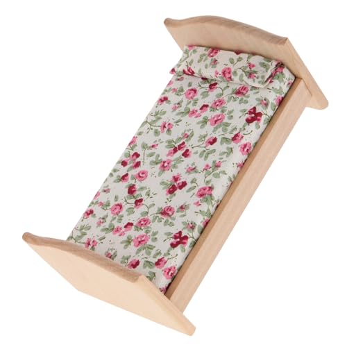 LIOOBO 1 Satz Puppenhaus Bett für Kinderzimmer für Kreative Rollenspiele von LIOOBO