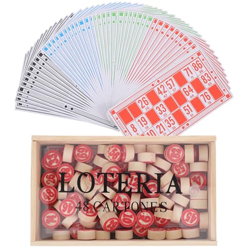 LIOOBO 1 Satz Russisches Lotto Spielset mit Box Lustiges Bingo Spiel für Familienfeiern Fördert Logisches Tragbares Design für Unterwegs Partyspiel für Jede Zusammenkunft LIOOBO 1 Satz Russisches Lotto Spielset mit Box Lustiges Bingo Spiel für Familienfeiern Fördert Logisches Tragbares Design für Unterwegs Partyspiel für Jede Zusammenkunft von LIOOBO