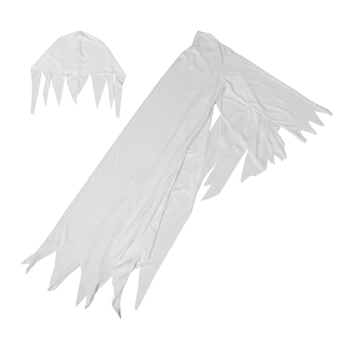 LIOOBO 1 Satz Weibliche Ghost -Dressingkostüm Kostüm für Geisterkostüm Kostüme für Frauen Geistermantel Halloween-Kostüm für Frauen Geister-Cosplay-Kostüm Geister-Outfit Stoff Weiß LIOOBO 1 Satz Weibliche Ghost -Dressingkostüm Kostüm für Geisterkostüm Kostüme für Frauen Geistermantel Halloween-Kostüm für Frauen Geister-Cosplay-Kostüm Geister-Outfit Stoff Weiß von LIOOBO