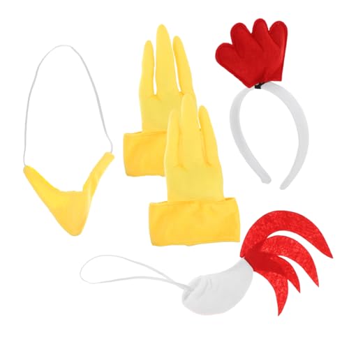 LIOOBO 1 Satz Weißes Feder-Huhn-Stirnband Kostüme Kükenkrallenstütze fasching verkleidung faschingsparty Requisiten für die Osterparty Ostern- -Cosplay-Requisiten Stoff LIOOBO 1 Satz Weißes Feder-Huhn-Stirnband Kostüme Kükenkrallenstütze fasching verkleidung faschingsparty Requisiten für die Osterparty Ostern- -Cosplay-Requisiten Stoff von LIOOBO