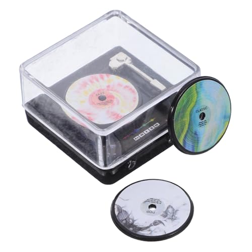 LIOOBO 1 Set Mini-Plattenspieler: Kleines Musikzimmermöbelmodell – Miniatur-puppenhaus-cd-Player Mit Schallplatten Zur Retro-Ausstellung LIOOBO 1 Set Mini-Plattenspieler: Kleines Musikzimmermöbelmodell – Miniatur-puppenhaus-cd-Player Mit Schallplatten Zur Retro-Ausstellung von LIOOBO