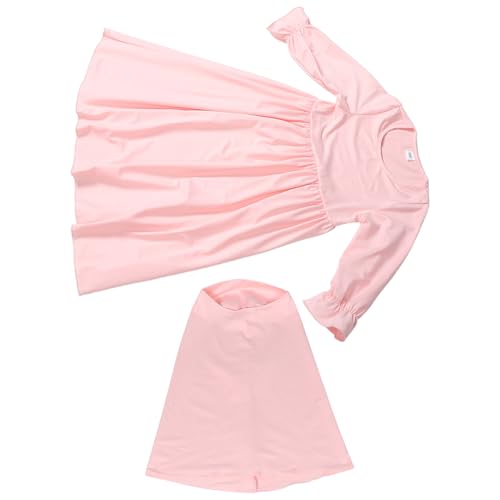 LIOOBO 1 Set Muslimisches Kleid Für Baby-mädchen – Kleinkind-abaya, Gebetsrüschen, Langärmeliges Kleid Ramadan Mit Hijab Für Neugeborene, Kleinkinder, 100 Cm LIOOBO 1 Set Muslimisches Kleid Für Baby-mädchen – Kleinkind-abaya, Gebetsrüschen, Langärmeliges Kleid Ramadan Mit Hijab Für Neugeborene, Kleinkinder, 100 Cm von LIOOBO