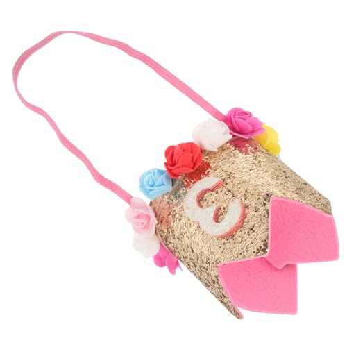 LIOOBO 1 Stück Fantasievolle Kindergeburtstagskrone mit Glitzer und Blumen Partyhut für Fröhliche Feiern und Kreative Dekoideen LIOOBO 1 Stück Fantasievolle Kindergeburtstagskrone mit Glitzer und Blumen Partyhut für Fröhliche Feiern und Kreative Dekoideen von LIOOBO