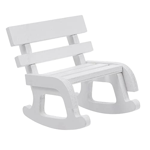LIOOBO 1 Stück Miniatur Schaukelstuhl Deko aus Holz Puppenhaus Möbel Vintage Rocking Chair Modell für und Garten Dekoration für Mini Landschaften und Tisch Deko LIOOBO 1 Stück Miniatur Schaukelstuhl Deko aus Holz Puppenhaus Möbel Vintage Rocking Chair Modell für und Garten Dekoration für Mini Landschaften und Tisch Deko von LIOOBO