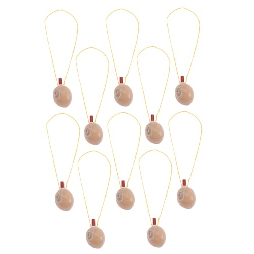 LIOOBO 10 Stück Conch Form Pfeifen für Party Gefälligkeiten für Feste und Spiele mit Sicherem Material von LIOOBO
