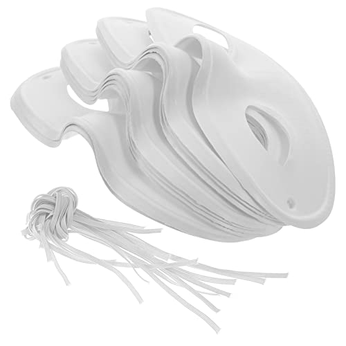 LIOOBO 10 Stück Diy Leere Papiermasken für Karneval Bastelmasken für Unbemalte Masken für Halloween und Festlichkeiten für Kreative Gestaltung und Cosplay von LIOOBO