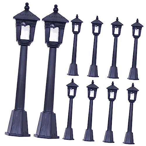 LIOOBO 10 Stück Miniatur Straßenlaternen Modelle Teiliges für Puppenhäuser Dekorative Lichter für Garten und Mikro Landschaften Stabile Basis für Realistische Details LIOOBO 10 Stück Miniatur Straßenlaternen Modelle Teiliges für Puppenhäuser Dekorative Lichter für Garten und Mikro Landschaften Stabile Basis für Realistische Details von LIOOBO