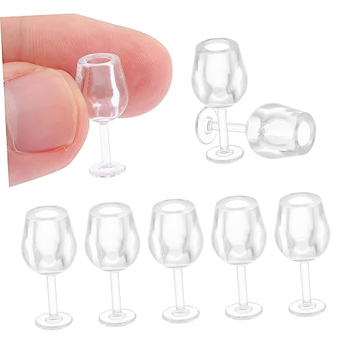 LIOOBO 10 Stück Miniatur Weingläser für Puppenhäuser Teiliges aus Langlebigem Material für Kinderküchen und Puppenspielzeug zum Dekorieren von Puppenhäusern LIOOBO 10 Stück Miniatur Weingläser für Puppenhäuser Teiliges aus Langlebigem Material für Kinderküchen und Puppenspielzeug zum Dekorieren von Puppenhäusern von LIOOBO