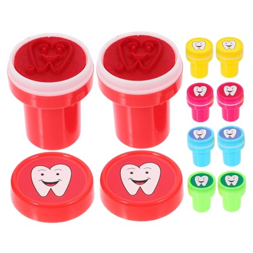 LIOOBO 10 Stück Teiliges Lustige Zahnstempel für Selbstfärbende Stempel für Bastelprojekte Party und Belohnungen für Unterricht und Kreative Aktivitäten LIOOBO 10 Stück Teiliges Lustige Zahnstempel für Selbstfärbende Stempel für Bastelprojekte Party und Belohnungen für Unterricht und Kreative Aktivitäten von LIOOBO