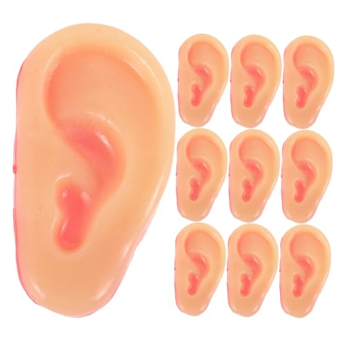 LIOOBO 10 Stück Teiliges Realistische Weiche Ohrmodelle aus Flexiblem Material Täuschend Echte Ohrrequisiten für Halloween April Fools Day Karneval und Cosplay Vielseitig Einsetzbar für von LIOOBO
