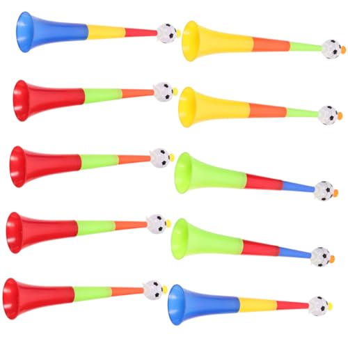 LIOOBO 10 Stück Teiliges Telekop Horn aus Kunststoff Lauter Geräuschmacher für Fußball Partys für Sportveranstaltungen und Feiern Sicher für Farbenfroh und Robust LIOOBO 10 Stück Teiliges Telekop Horn aus Kunststoff Lauter Geräuschmacher für Fußball Partys für Sportveranstaltungen und Feiern Sicher für Farbenfroh und Robust von LIOOBO