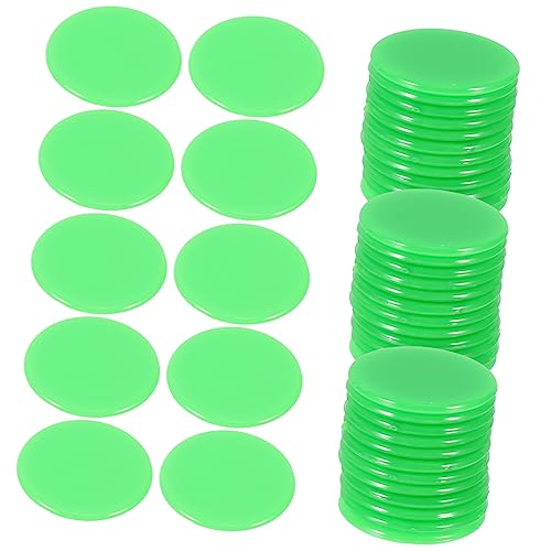 LIOOBO 100 Stück Bingochips Grün Spielsteine Zählchips Poker Chips für Bingo Party Zubehör Brettspiele Lernspiel Zubehör Langlebig und Vielseitig LIOOBO 100 Stück Bingochips Grün Spielsteine Zählchips Poker Chips für Bingo Party Zubehör Brettspiele Lernspiel Zubehör Langlebig und Vielseitig von LIOOBO