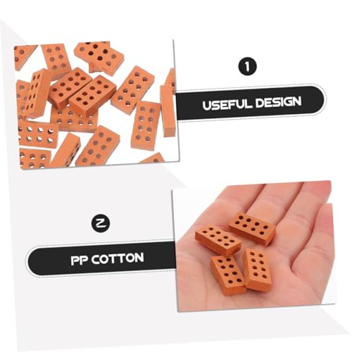 LIOOBO 100 Stück Teiliges Miniatur Ziegelstein für DIY Basteln Bausteine für Sandtisch Landschaftsdekoration Kreative Modellbau Spielsteine für Puppenhaus und Miniaturbau LIOOBO 100 Stück Teiliges Miniatur Ziegelstein für DIY Basteln Bausteine für Sandtisch Landschaftsdekoration Kreative Modellbau Spielsteine für Puppenhaus und Miniaturbau von LIOOBO