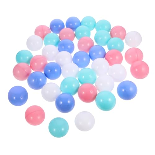 LIOOBO 100Stücke Bunte Ozeanbälle für Farbige Pitbälle aus Hochwertigem Ungiftigem Material für Indoor und Outdoor Spielaktivitäten Fördern die Hand Auge Koordination von LIOOBO