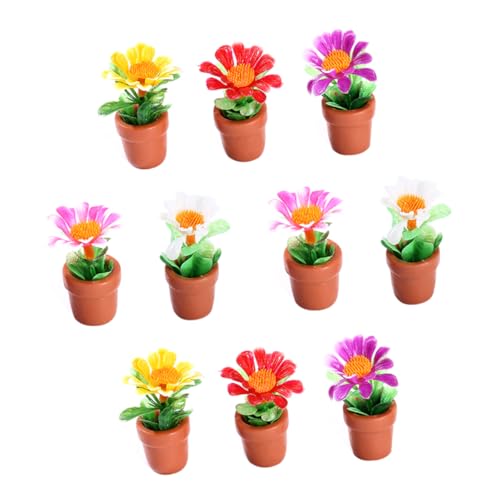 LIOOBO 10Stücke Topfpflanze Ornamente Realistische Kunstpflanzen für Gartenlandschaften und Deko für Mikrolandschaften und Mini LIOOBO 10Stücke Topfpflanze Ornamente Realistische Kunstpflanzen für Gartenlandschaften und Deko für Mikrolandschaften und Mini von LIOOBO