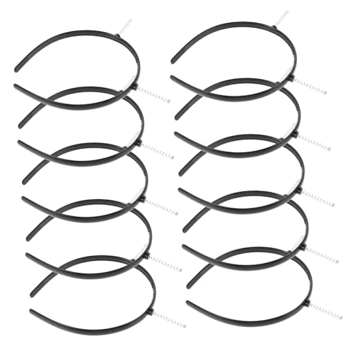 LIOOBO 10pcs Halbfinished Zahnstirnbänder DIY Spring Stirnbänder Für Party Bopper Hair Accessoires Unvollendetes Haarzubehör von LIOOBO