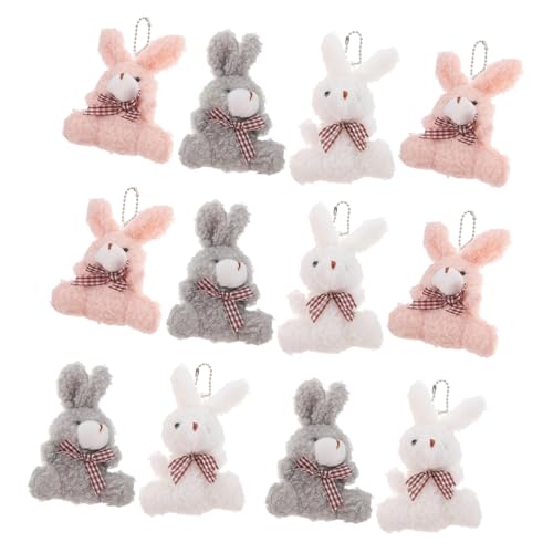 LIOOBO 12Stücke Plüsch Hasen Schlüsselanhänger Niedliche Kaninchen Anhänger für Taschen Geschenkidee für Frauen für Partys und Besondere Anlässe LIOOBO 12Stücke Plüsch Hasen Schlüsselanhänger Niedliche Kaninchen Anhänger für Taschen Geschenkidee für Frauen für Partys und Besondere Anlässe von LIOOBO
