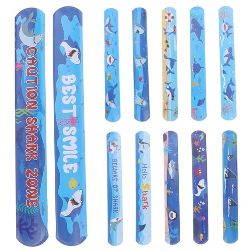LIOOBO 12Stücke Slap Armbänder für Langlebige Snap Armbänder Mitgebsel für Geburtstagsfeiern Schulanfang und Partys Lustige Spielzeuge für Jungen und Mädchen von LIOOBO