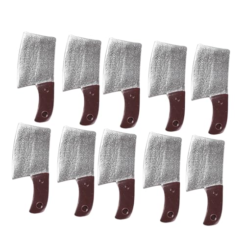 LIOOBO 15 Stück Teiliges Miniatur Resin küchenmesser Realistische Mini Küchenutensilien für Puppenhaus Dekoration Leichte Harz spielmodelle für Mini Küche und DIY Zubehör von LIOOBO