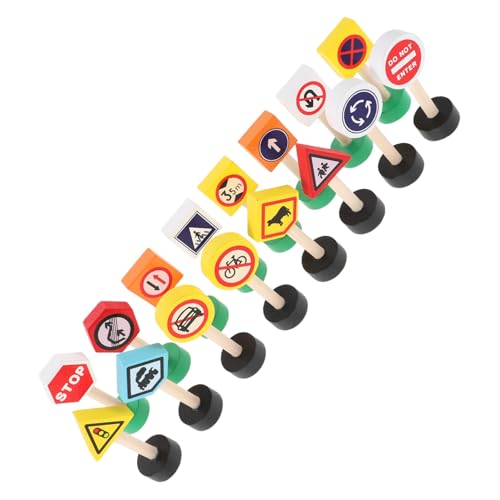 LIOOBO 16 Stück Teiliges Holz Verkehrszeichen Spielset für Pädagogisches zur Verkehrssicherheit Mini Straßenschilder für Vorschulkinder zur des Lernens Kreativität LIOOBO 16 Stück Teiliges Holz Verkehrszeichen Spielset für Pädagogisches zur Verkehrssicherheit Mini Straßenschilder für Vorschulkinder zur des Lernens Kreativität von LIOOBO