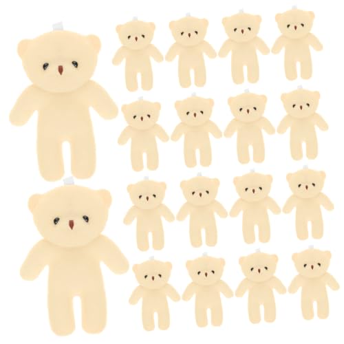 LIOOBO 18 Stück Teiliges Süße Mini Bärenfiguren Tragbare Dekoration für DIY Projekte und Kreative Gestaltung für Hochzeiten Partys und von LIOOBO
