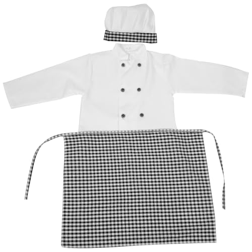 LIOOBO 1Satz Koch Rollenspielkostüm für Schürze Bäckerhut und Kochmantel für Kreative Backabenteuer und Rollenspiele Geeignet für Kleine LIOOBO 1Satz Koch Rollenspielkostüm für Schürze Bäckerhut und Kochmantel für Kreative Backabenteuer und Rollenspiele Geeignet für Kleine von LIOOBO