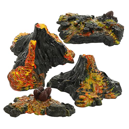 LIOOBO 1Satz Vulkanmodell Simulation Ornamente für Sandbox Künstliche Landschaftsdekoration für Aquarium Dekoration Kinderbildung Home Office Deko von LIOOBO