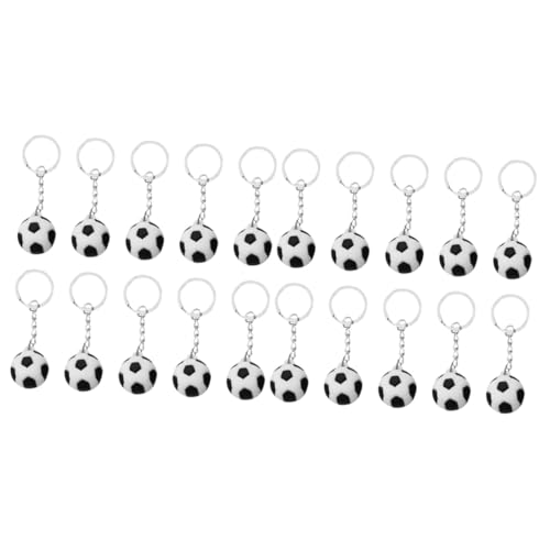 LIOOBO 2 Sätze Mini Fußball Schlüsselanhänger Teiliges Kreative Taschenanhänger Für Fußballfans Praktische Für Schlüssel Handtaschen Und Für Partys Und Belohnung 10 Stück * 2 von LIOOBO