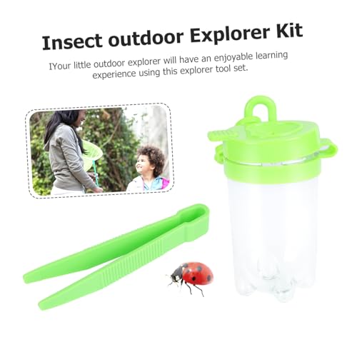 LIOOBO 2 Sätze Outdoor Explorer Kit für Teiliges Fangnetz mit Beobachtungsflasche und Pinzette Grün für Naturerkundung und Spielerisches Lernen LIOOBO 2 Sätze Outdoor Explorer Kit für Teiliges Fangnetz mit Beobachtungsflasche und Pinzette Grün für Naturerkundung und Spielerisches Lernen von LIOOBO