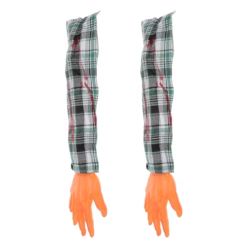 LIOOBO 2 Stück Blutige Gebrochene Hand Requisiten für Halloween Party Realistische Fake Hände für Spukhaus und Scherzspielzeuge Gruselige Halloween Zubehörteile LIOOBO 2 Stück Blutige Gebrochene Hand Requisiten für Halloween Party Realistische Fake Hände für Spukhaus und Scherzspielzeuge Gruselige Halloween Zubehörteile von LIOOBO